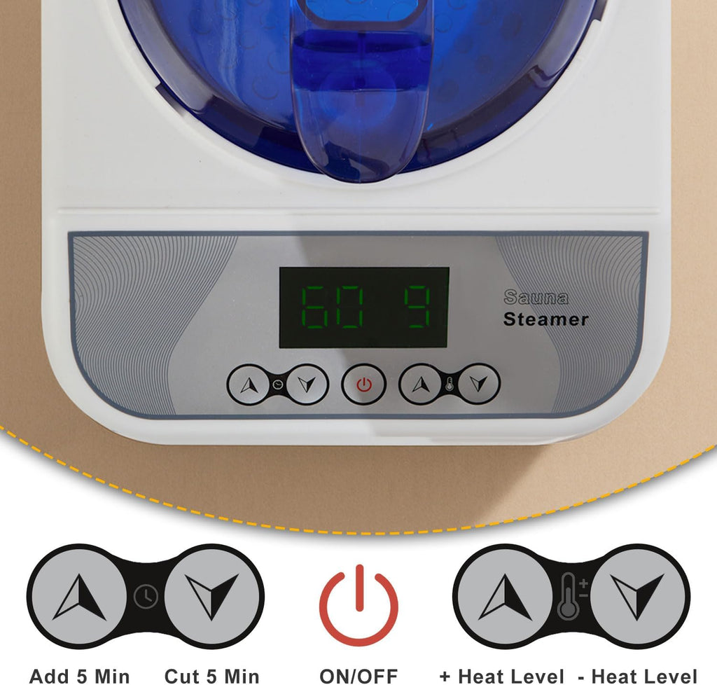 Sauna Steamer Machine for Home, 1300W 1.8qt Steam Generator, Portable Steamer Pot with Remote Control, Oil Diffuser