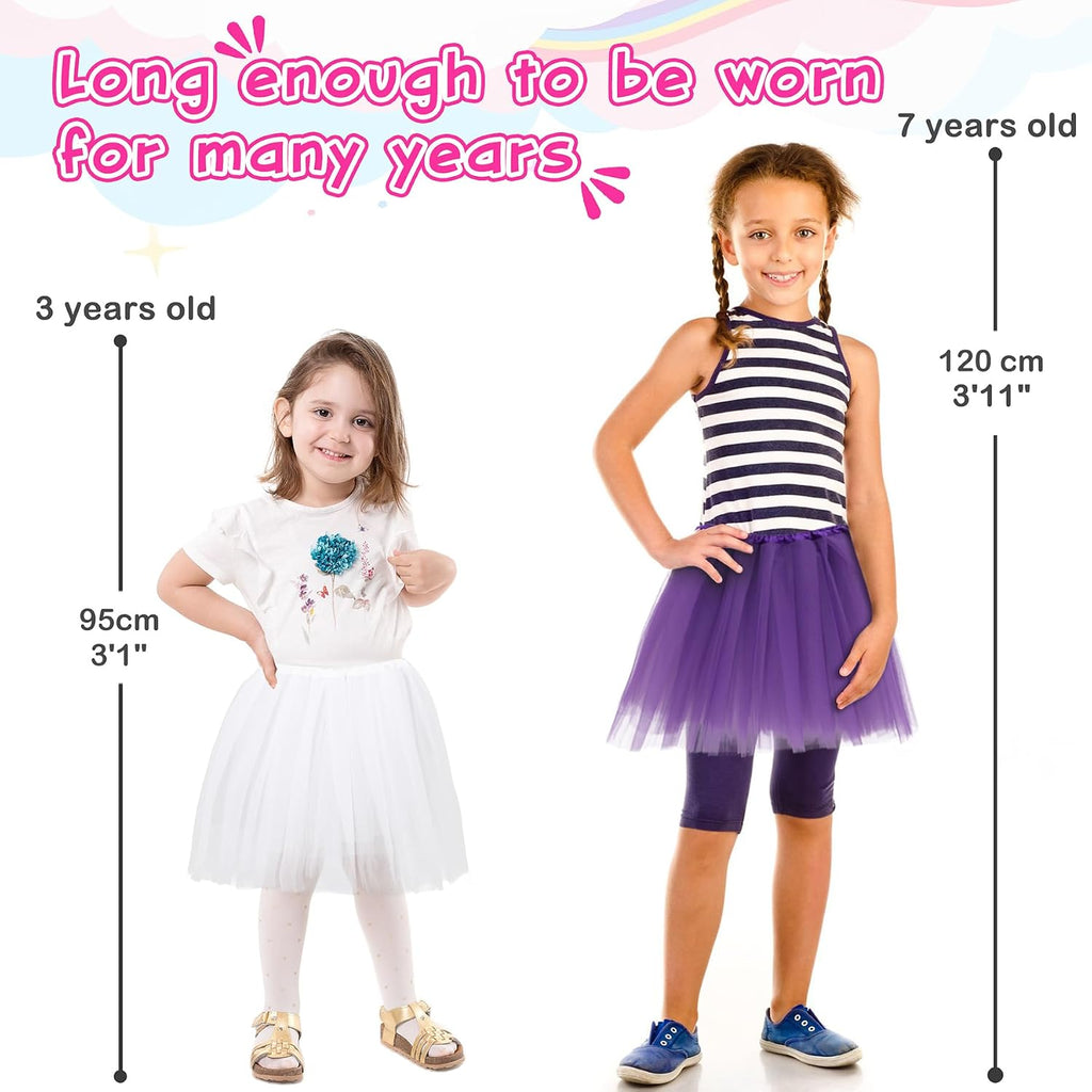 6pc Girls Ballet Tutu Kids Birthday Princess Party Favor Dress Skirt Set