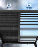 Louvered Pergola 10 ft x10', Outdoor Pergola with Adjustable - Image 5