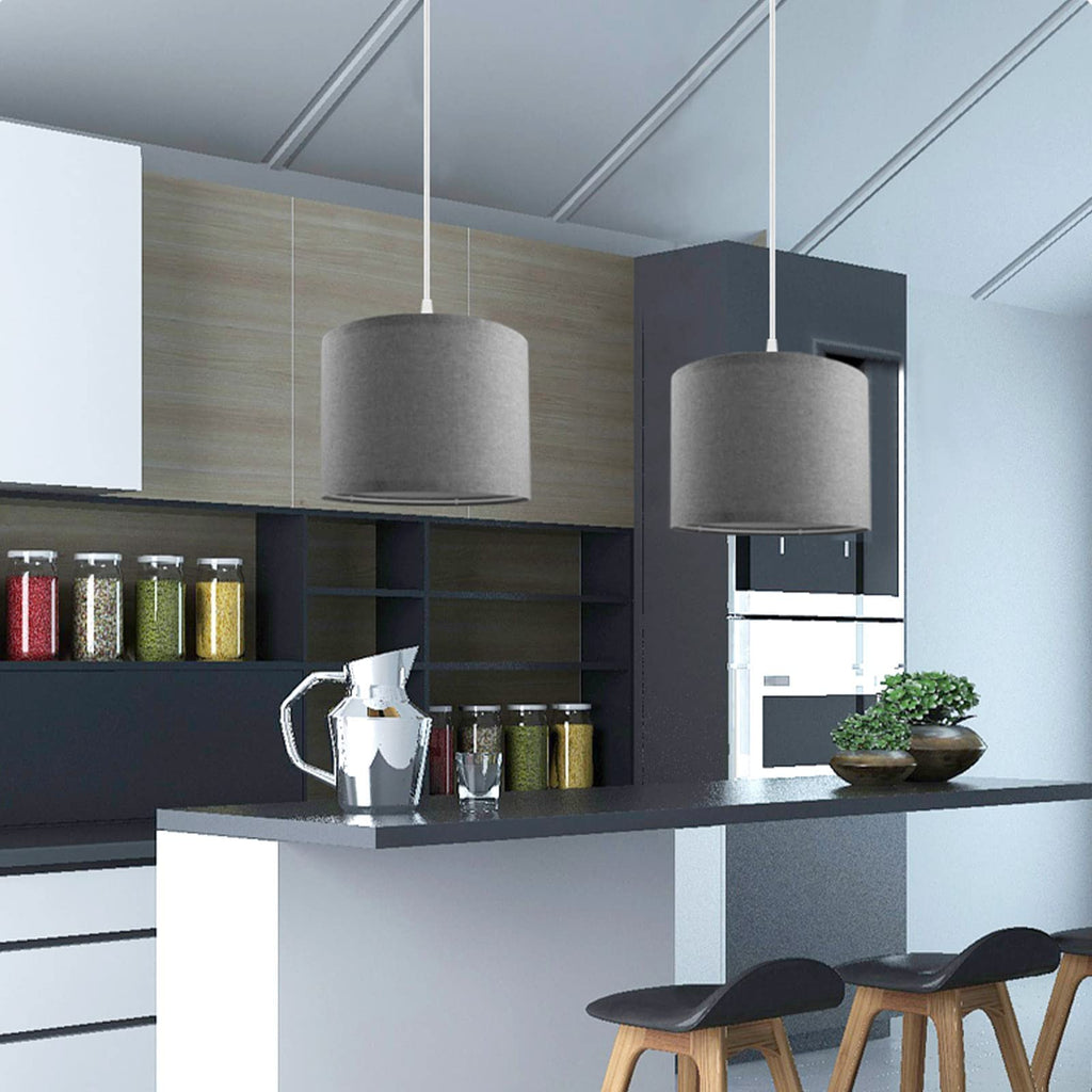 15FT Plug in Pendant Light with Switch, Hanging Lamp with Plug in Cord, Hanging Light Pendant Lamp with Remote