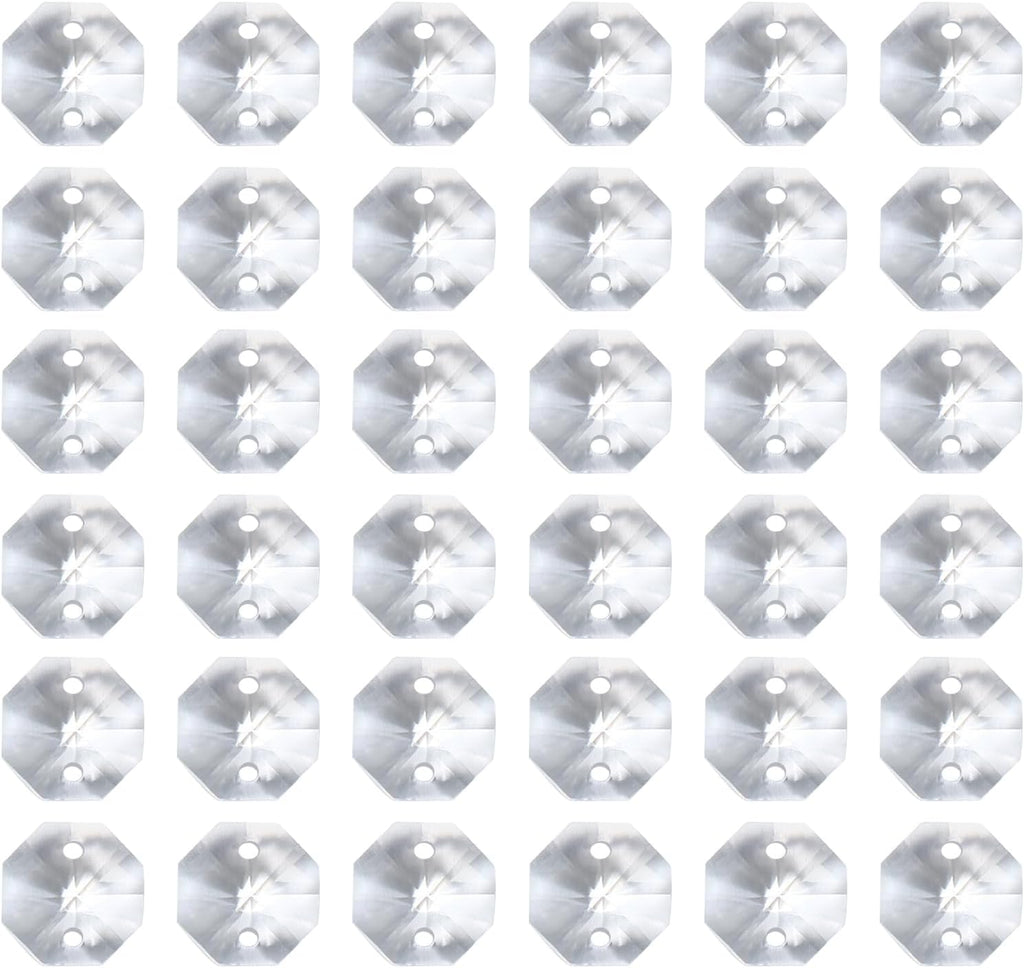 K9 Crystal Octagon Beads 2 Holes Pendants