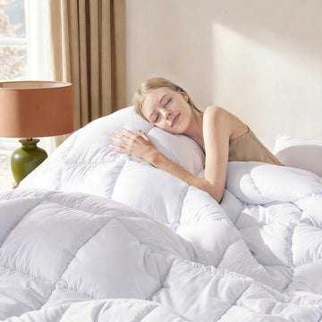 Comforters Queen Size, White Duvet Insert, Lightweight Quilt