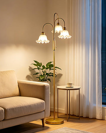 Flower Floor Lamp 3 Light Tree Floor Lamp
