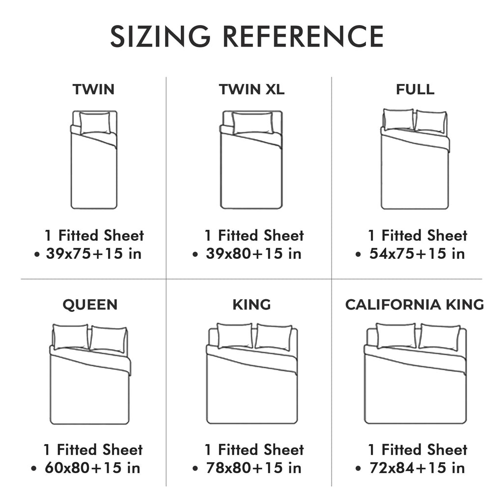 California king Fitted Sheet Deep Pocket 15 Inch Soft Microfiber