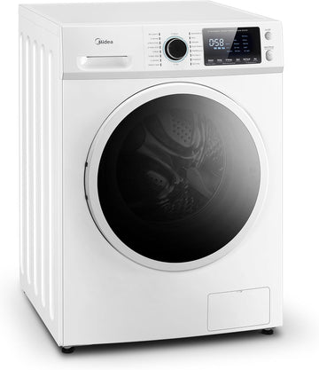 24 Inch All-in-One Front Load Washer Dryer Combo, 2.7 Cu.ft 26lbs Ventless Full-Automatic Washing Machine with Steam