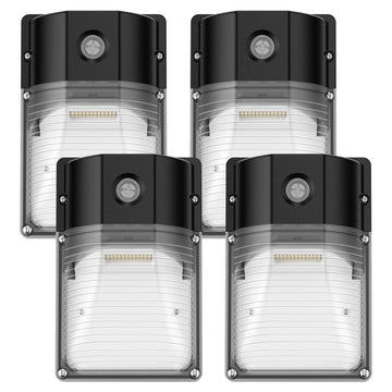 30W LED Wall Pack Light with Dusk to Dawn Sensor - 5000K Daylight, 120Vac Led Porch Lights, IP65 Waterproof