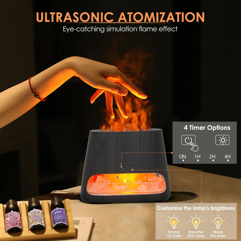 2-in-1 Essential Oil Diffuser, 150ml Salt Lamp Diffuser