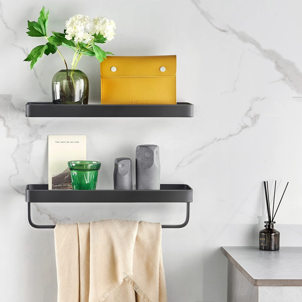 Bathroom Shelves Wall Mounted Glass Shelf for Floating Shelf Tempered Glass Shelves 2 Tier Bathroom Wall