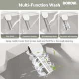 T0338W One Piece Toilet with Smart Seat, Elongated ADA Height Toilets with Heated Seat