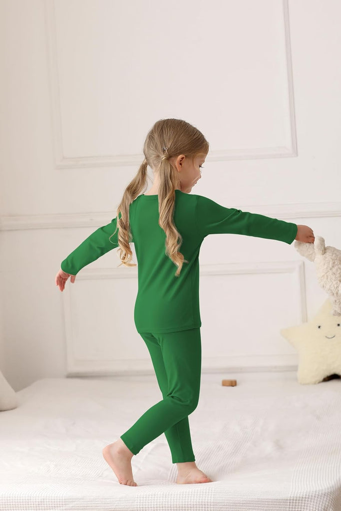 Baby Toddler Boys Girls Cotton Long Sleeve Shirt and Legging Set Kids Ribbed Basic Pant Piece for Daily Life