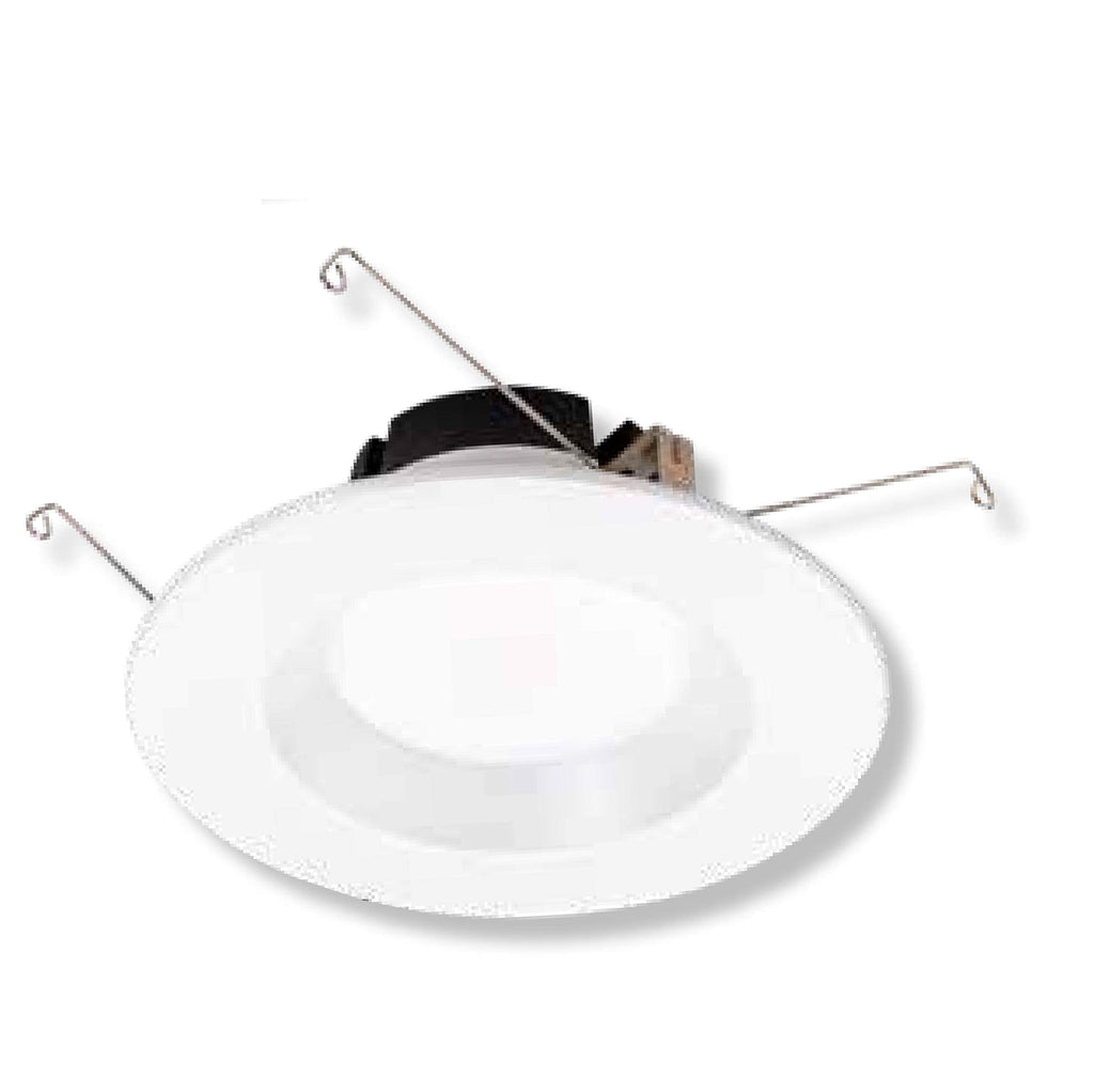 Round 6 Inch LED Recessed Retrofit Downlight, 11 W, Smooth Trim, CCT Selectable 2700K,3000K,3500K,4000K,5000K, White
