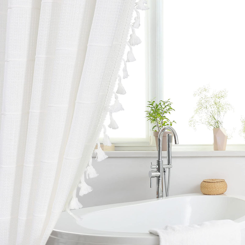 Small Stall Boho Farmhouse Shower Curtain 36x72
