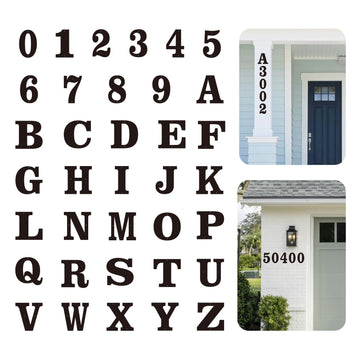 2.5 Inch 5 PCS Custom House Numbers for Outside Signs - Coated Address Letters for Garden, Door, and Mailbox