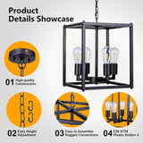 Solar Chandelier Outdoor, 14" Farmhouse Waterproof Dimmable  - Image 7