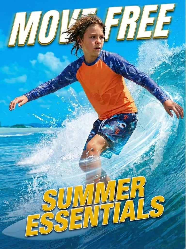 Boys Piece Rash Guard Swimsuit Set