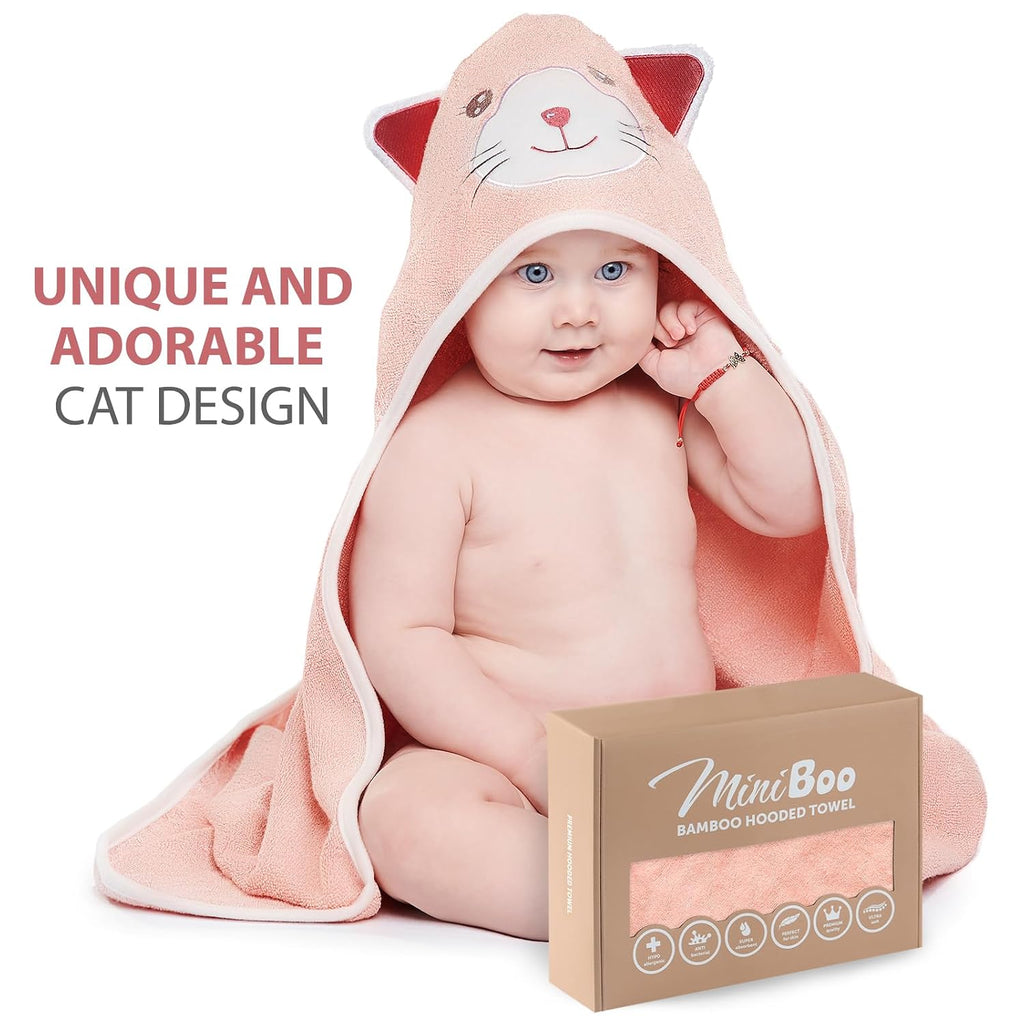 Hooded Baby Towels for Newborn & Toddler - Super Soft Baby Bath Towels with Hood, Highly Absorbent Viscose Made from