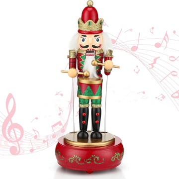 Nutcracker Music Box Wooden Nutcracker Soldier Toy, Lovely Style