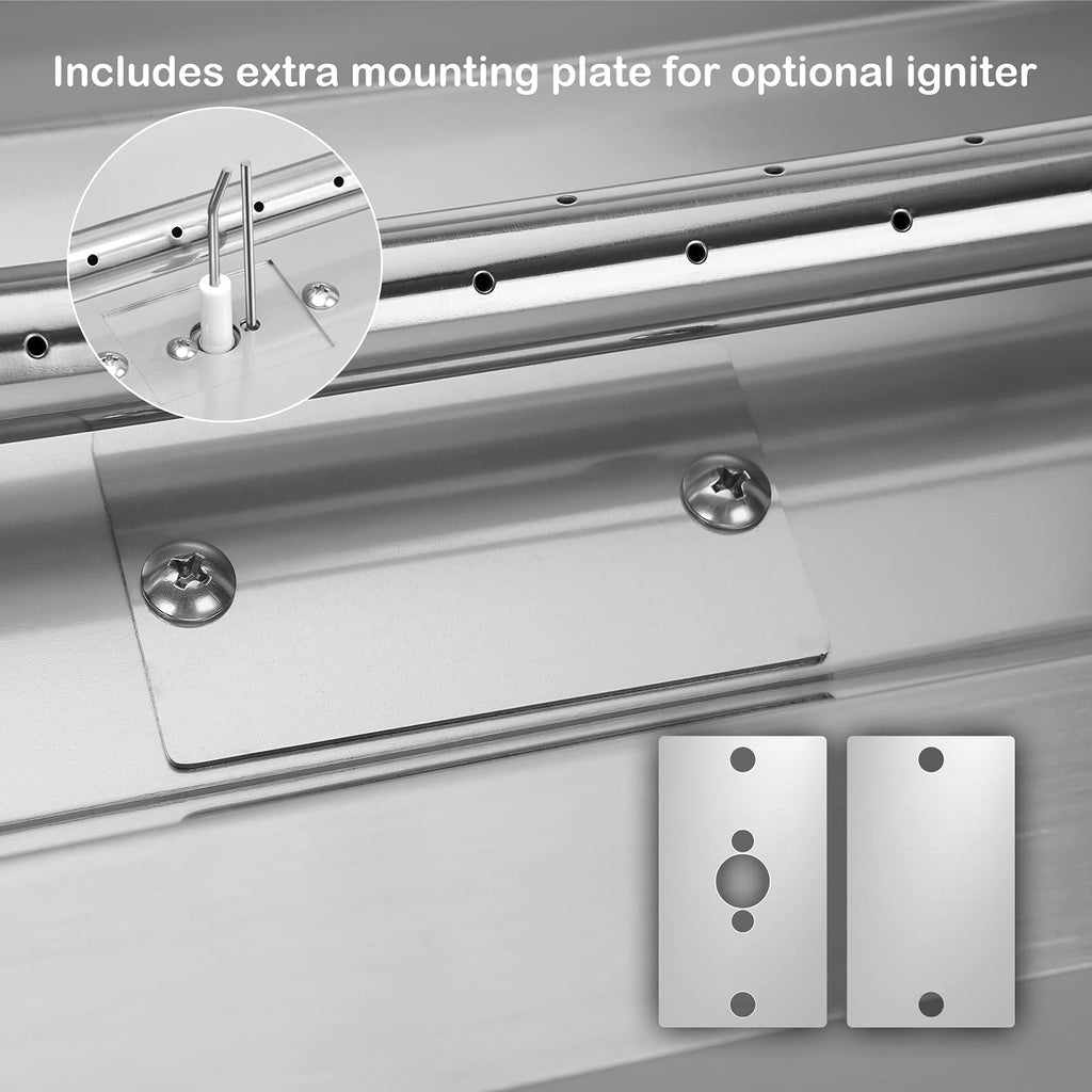 72 by 6-Inch Linear Gas Fire Pit Burner Pan