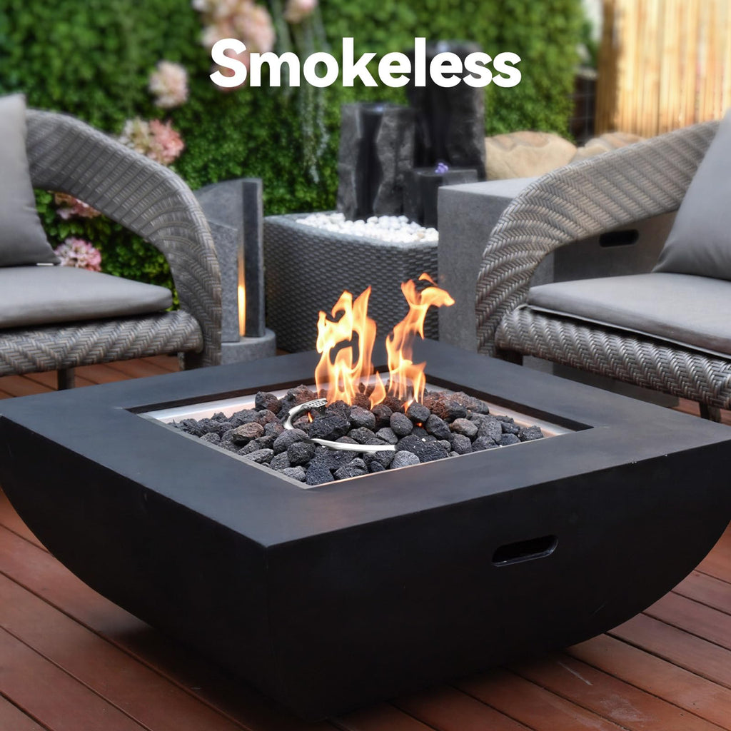 10lbs Lava Rocks for Fire Pit, 1"-2" Black Propane Fire Pit Rocks