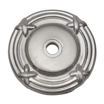 10 Pack - 9468SN Satin Nickel Cabinet Hardware Knob Backplate/Back Plate