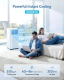8,000 BTU Portable Air Conditioners, 3-in-1 Air Conditioner Portable up to 350 sq.ft, Portable AC Unit with Cool, Fan