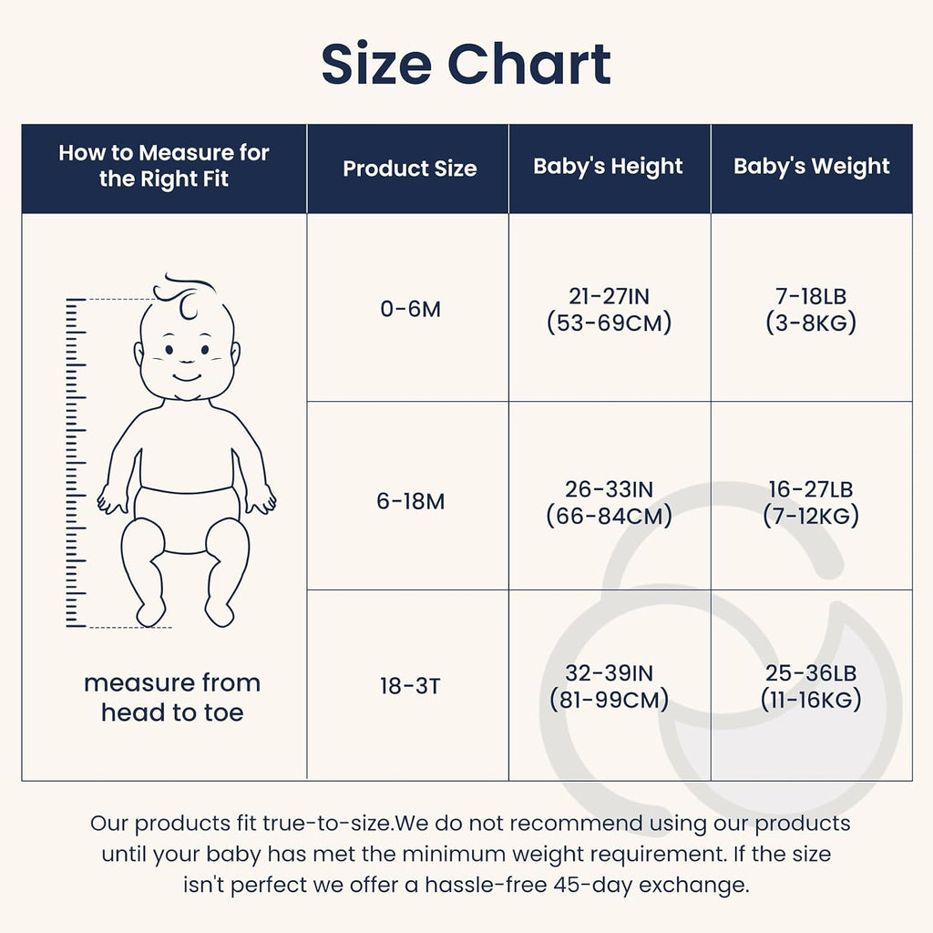 KaiyaBaby Organic Cotton Baby Sleep Sack, Long Sleeve 1.0 TOG