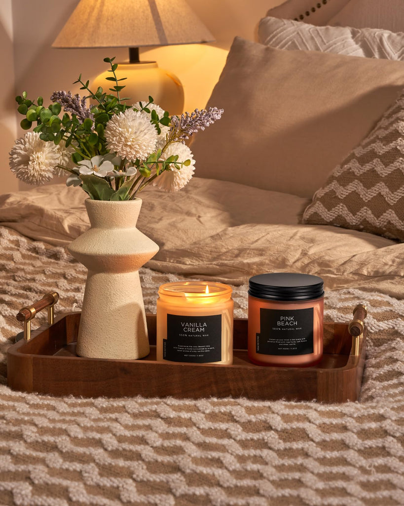 Vanilla Scented Candles, 11.6oz Natural Soy Wax