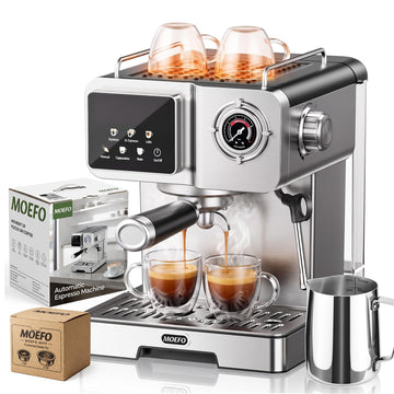 Espresso Machine with 58mm Portafilter, Brushed Stainless Steel