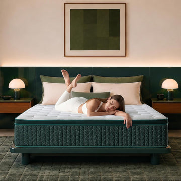 14 Inch Queen Hybrid Mattress, Medium Firm, Gel Foam, Motion Isolation