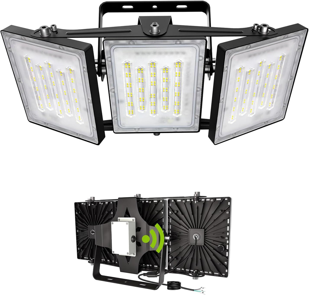 Flying Series Max - 300W 30,000LM Dusk to Dawn LED Flood Light with Photocell Sensor, 6000K Super Bright, IP66