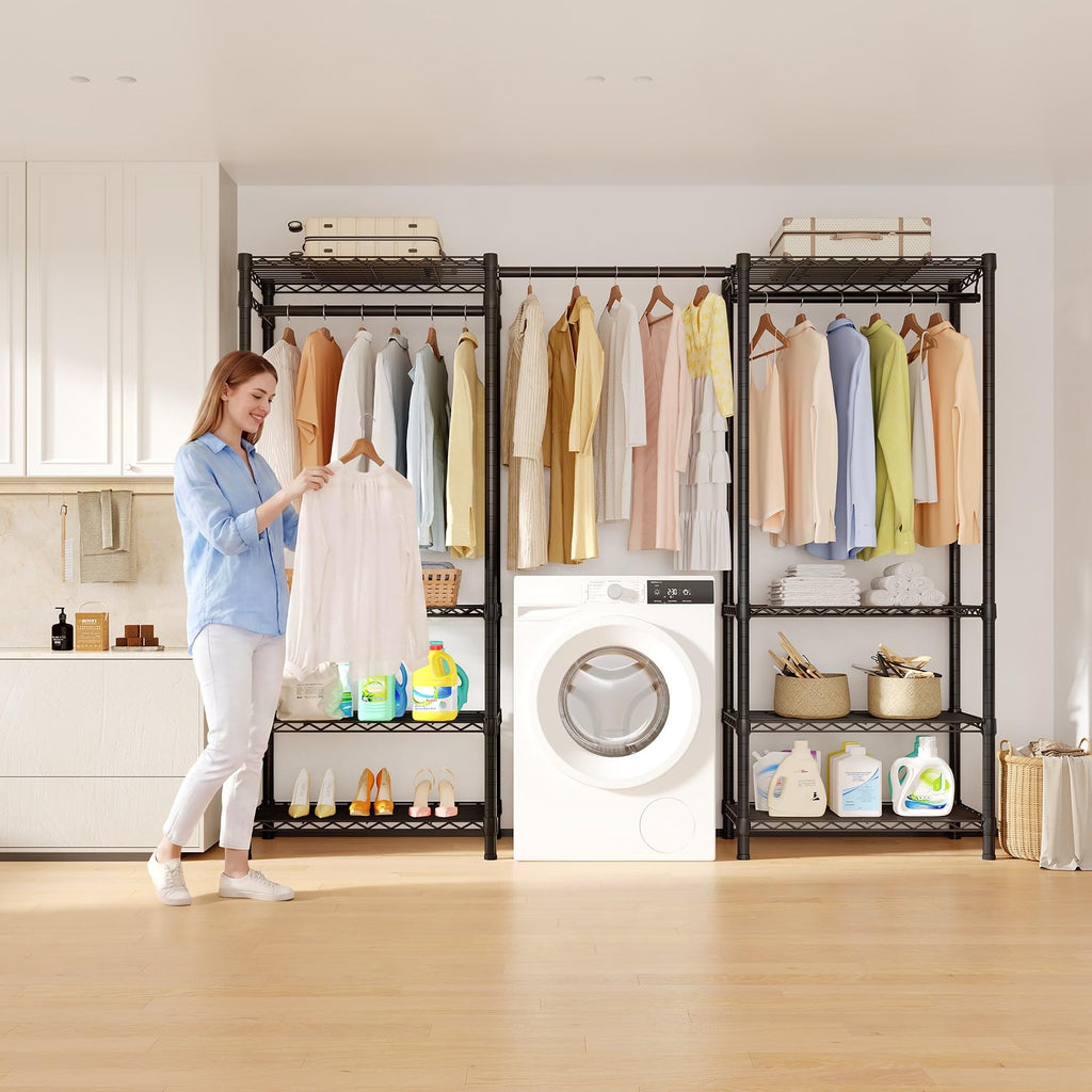 E3 Expandable Freestanding Closet Organizer System, Portable Closet