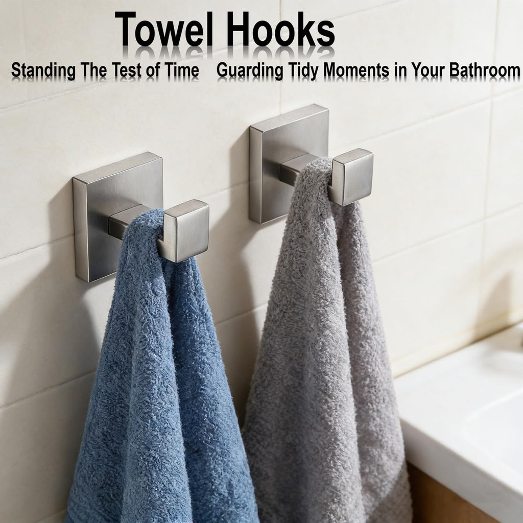 Bathroom Hardware Set 4 Piece Brushed Nickel Bathroom Accessories Set Towel Bar Set Includes Towel Bar 16