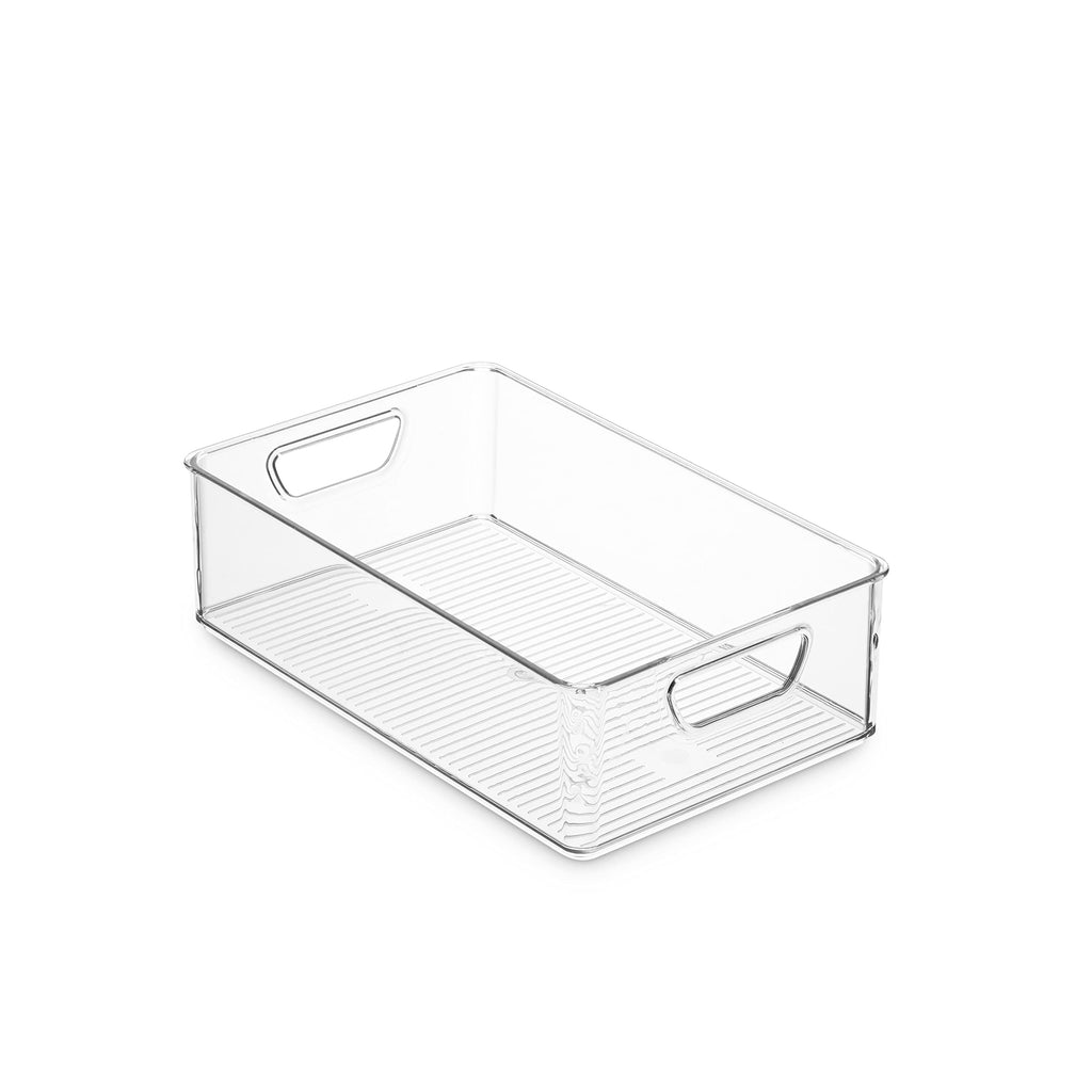 Set Of 16 Refrigerator Organizer Bins - Plastic Pantry Organization and Storage Baskets - Stackable Food Fridge
