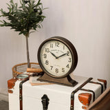 HOME Antique Mantel Clock, Battery Operated Decorative Desk Table Clock for Home, Office, Living Room, Bed Room