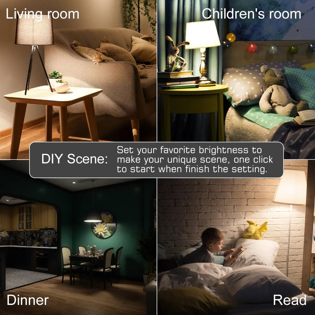 Smart Light Bulbs Compatible with Alexa 130W Equivalent, 2700K-6000K