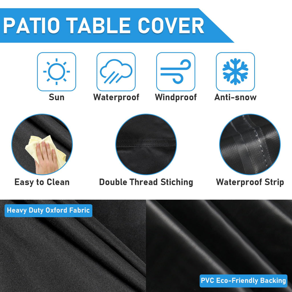 Outdoor Square Table Cover for 36 Inch Bistro Coffee Table