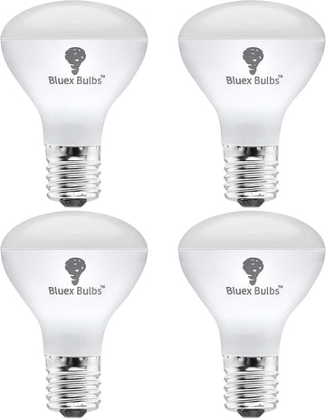4 Pack R14 LED Bulb 4W E17 Base Mini Reflector Floodlight Light Bulb Dimmable 4000K Cool White - 40W Equivalent - e17