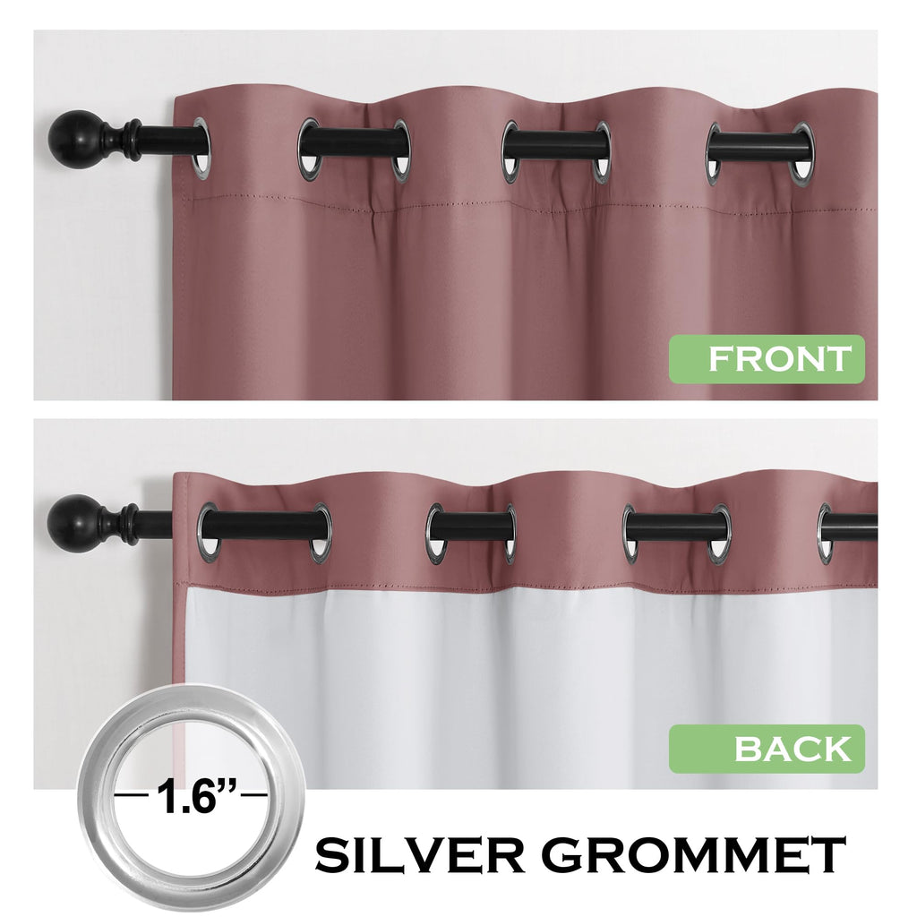Soundproof 100% Blackout Curtains Thermal Insulated 4 Layers