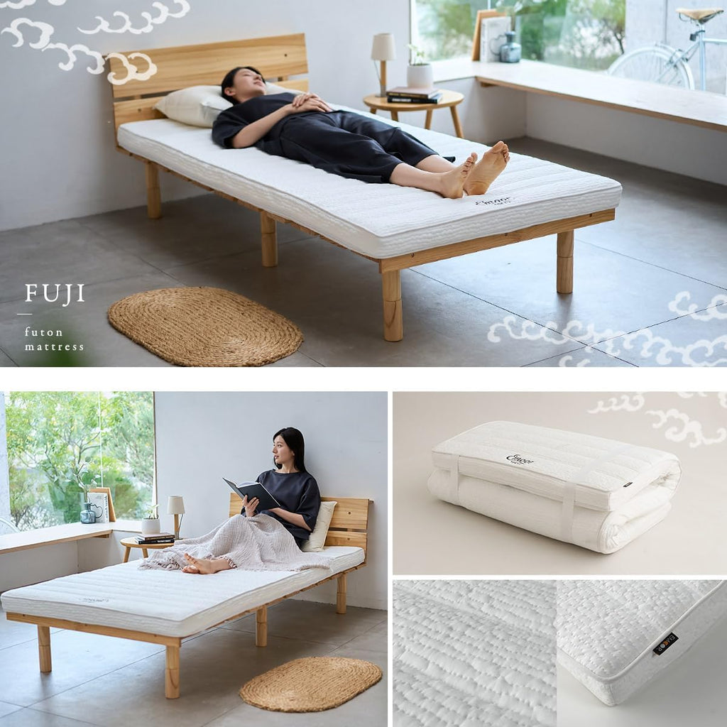 Japanese Futon Mattress, Floor Sleeping Mat Tatami Shikibuton