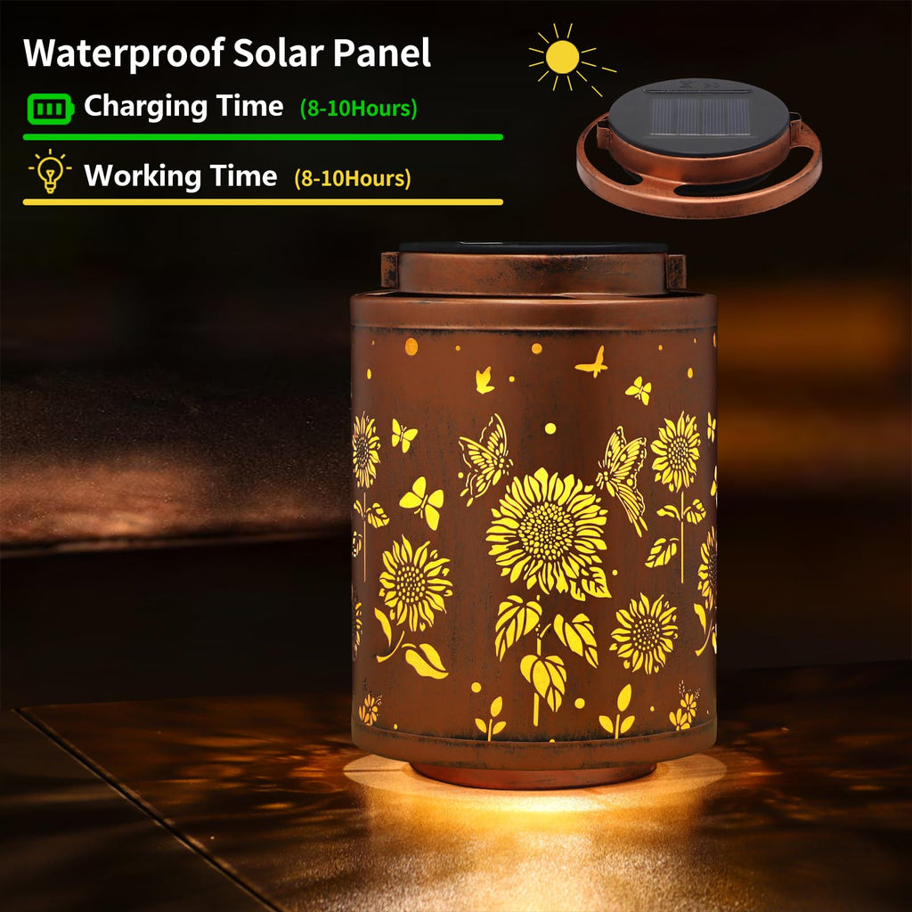 Outdoor Lantern Garden Decor LED Light Hanging Waterproof