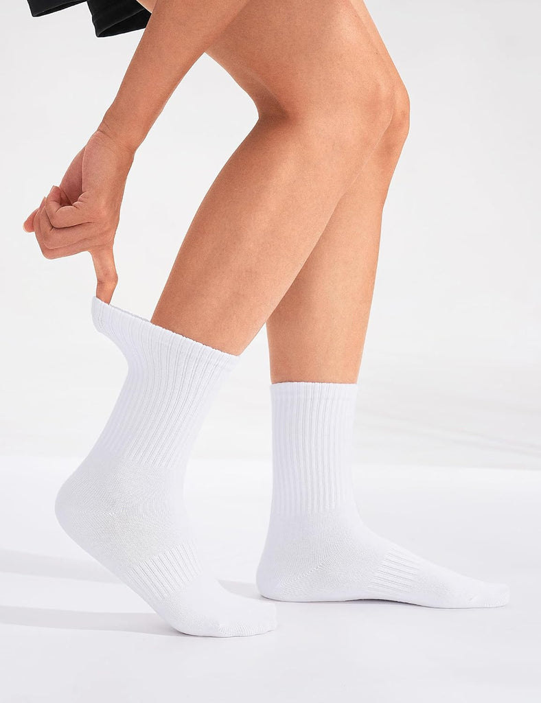 6 Pairs Kids Boys Girls Socks Athletic Basketball Cotton Crew Sock