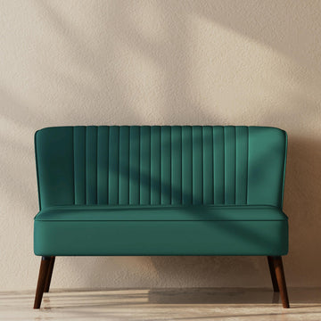Loveseat Sofa Mid-Century Modern Armless Love Seat Accent Chair, Cushioned with Comfortable and Supportive Foam, for