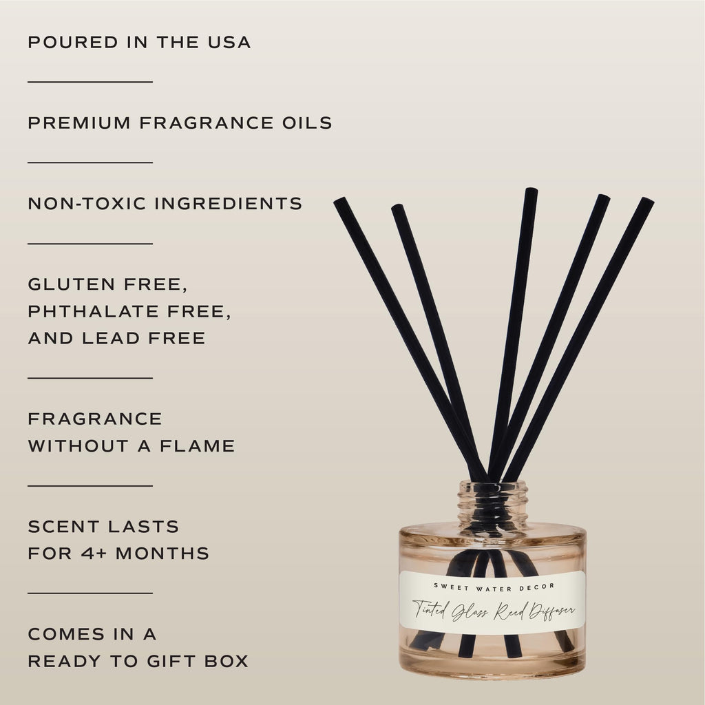 Cashmere and Vanilla Reed Diffuser - Room Decor Aesthetic with Long-Lasting Premium Fragrance of Milky Coconut
