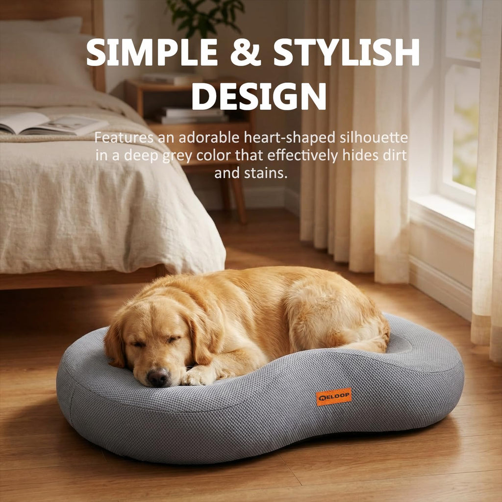 Orthopedic Memory Foam Corner Dog Bed for Large Dogs