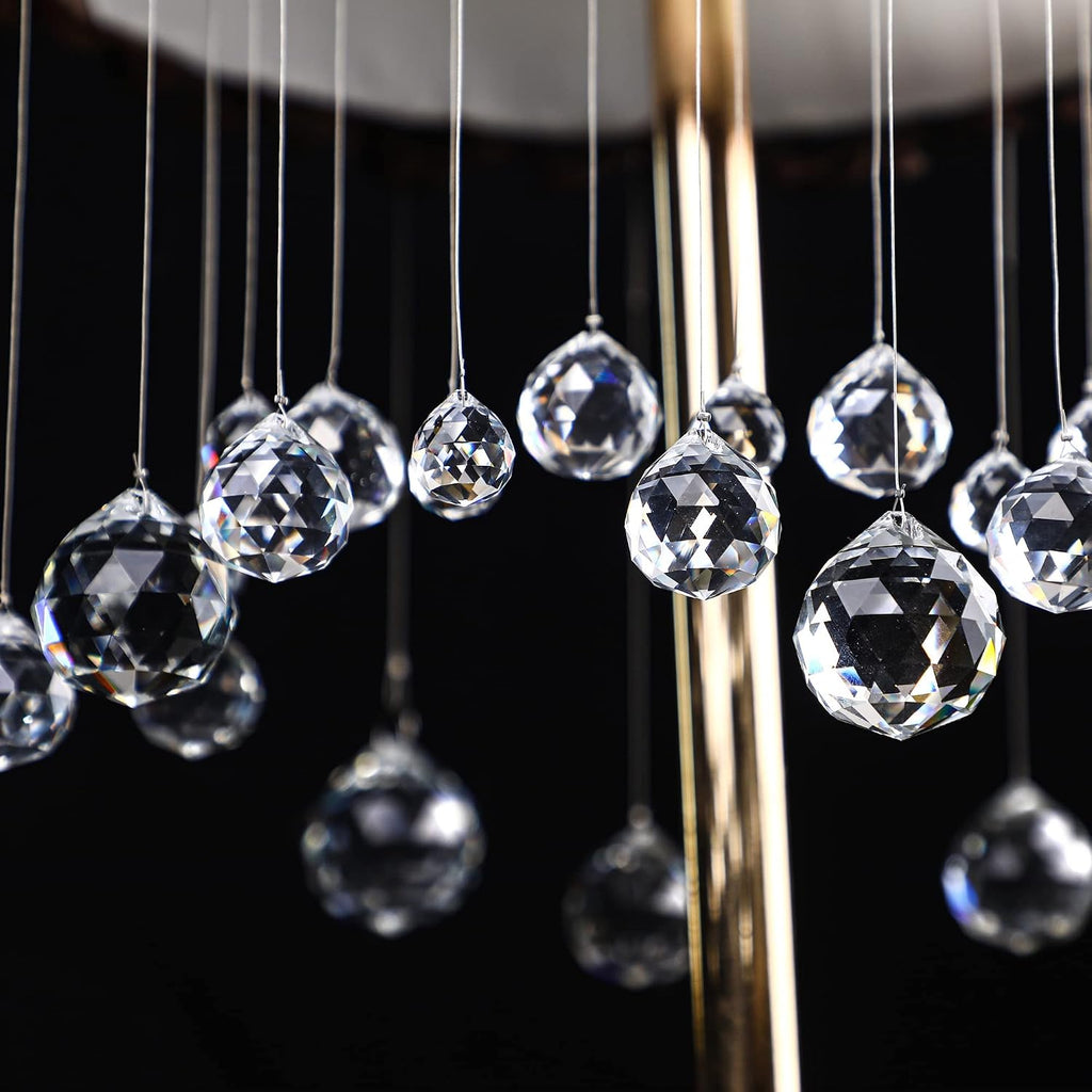 12pcs 20mm Clear Crystal Ball Prism Suncatchers Chandelier Crystals Hanging - Prisms,Rainbow Maker