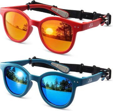 Toddler Kids Sunglasses for Boys Girls Polarized UV400 with Strap