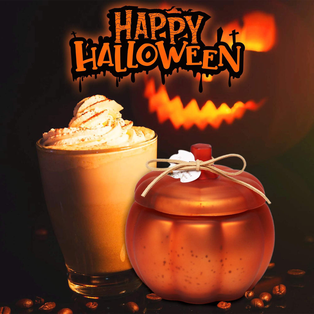 Fall Candle, Cinnamon Pumpkin Spice Candle, 12 oz Pumpkin Shaped Candles