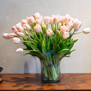 Artificial Tulips, Soft Touch Latex Bouquet, Fake Tulips, Spring Wedding Home Room Table Centerpiece Decor