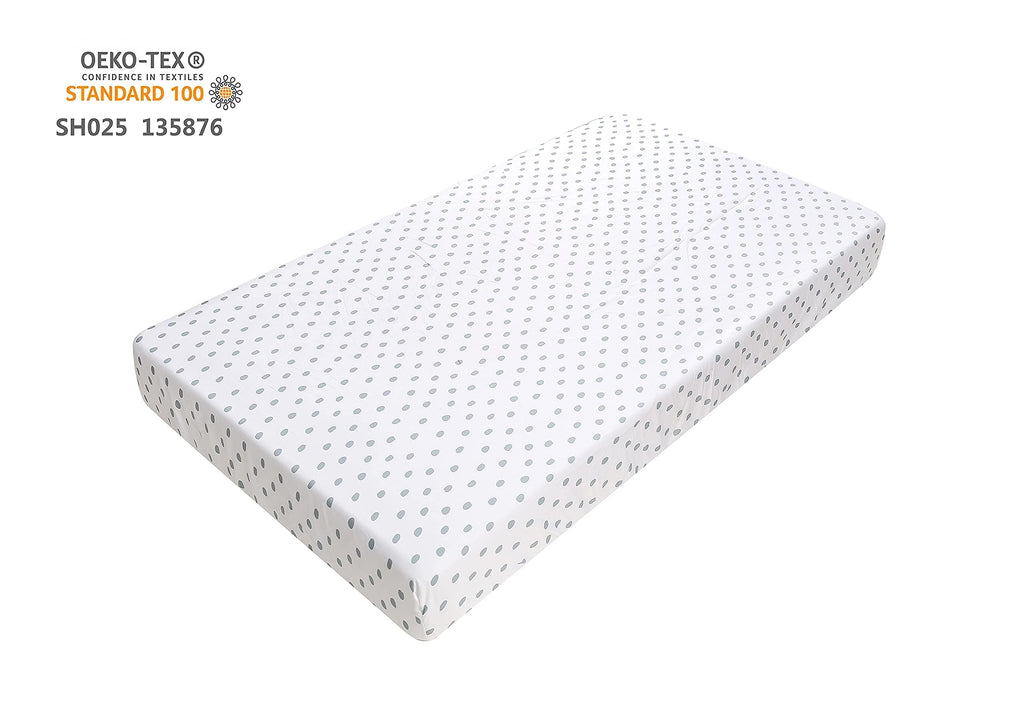 4-Piece Crib Bedding Set for Boy Girls, Includes Crib Skirt, Blanket, Crib Sheet & Diaper Bag, Baby Girl Crib Bedding