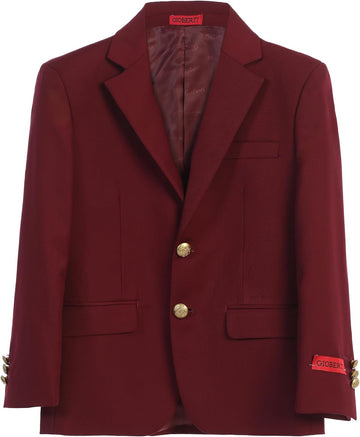 Boys Formal Blazer Jacket, Fully Lined Single Breasted Suit Coat
